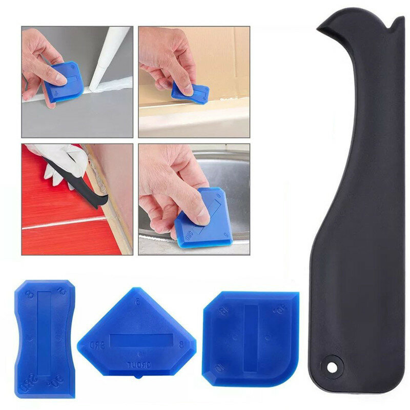 27Pcs Silicone Reusable Caulking Tools Caulk Nozzle Applicator Kit Sealant Finishing Tool Grout Scraper Kitchen Bathroom Window