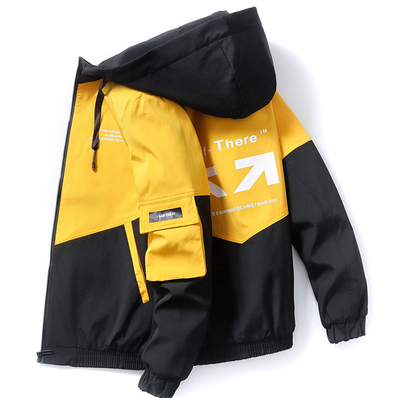 Куртка мужская демисезонная ветрозащитная с принтом, 2023