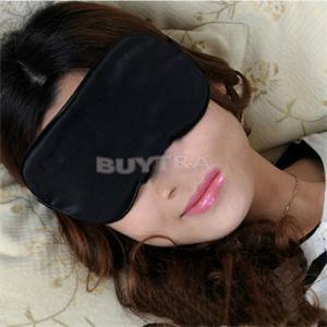 Masque pour les yeux en éponge de voyage, couverture noire pour le cyclisme, protège la lumière, soulage la Fatigue, 1/2 pièces
