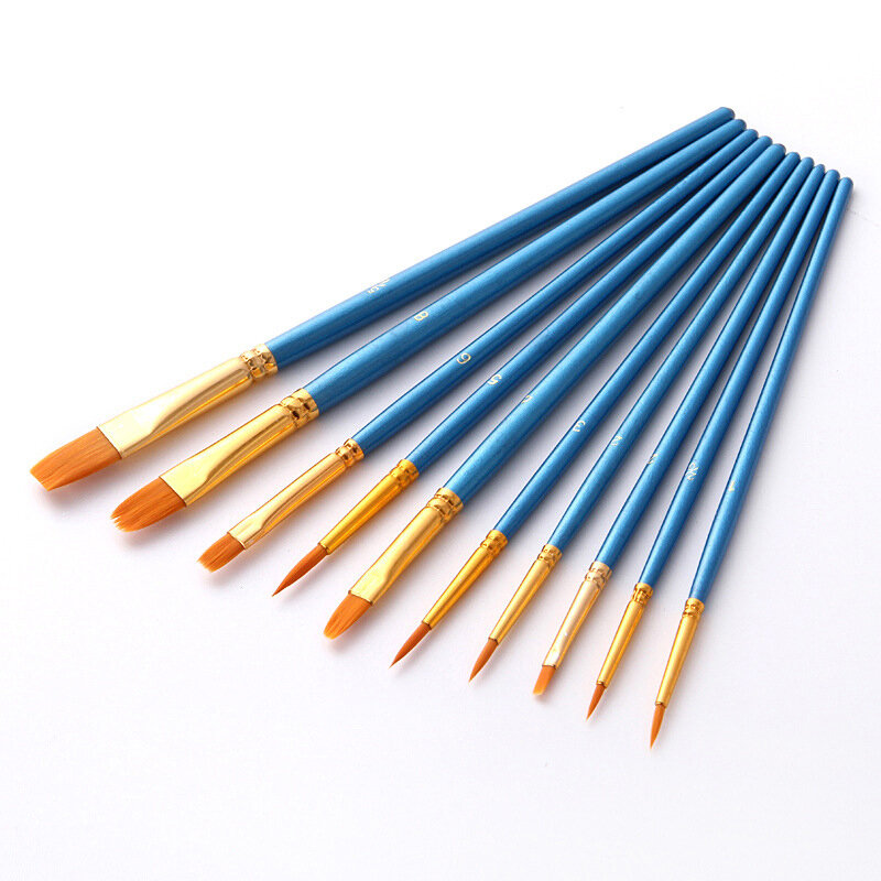 BOMEIJIA 10pcs/pack Paint Brushes Set Painting Art Brush for Acrylic Oil Watercolor Artist Professional Painting Kits