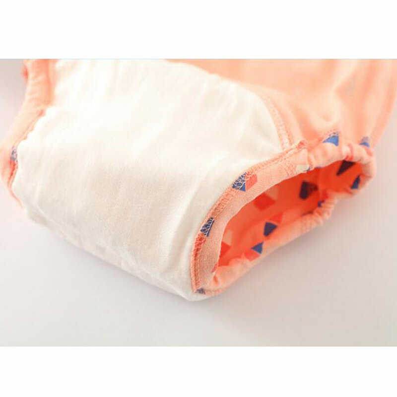 Celana Training กระโถนสำหรับเด็กทารกแรกเกิดผ้าอ้อมผ้าฝ้ายแบบใช้ซ้ำได้การฝึกเข้าห้องน้ำ