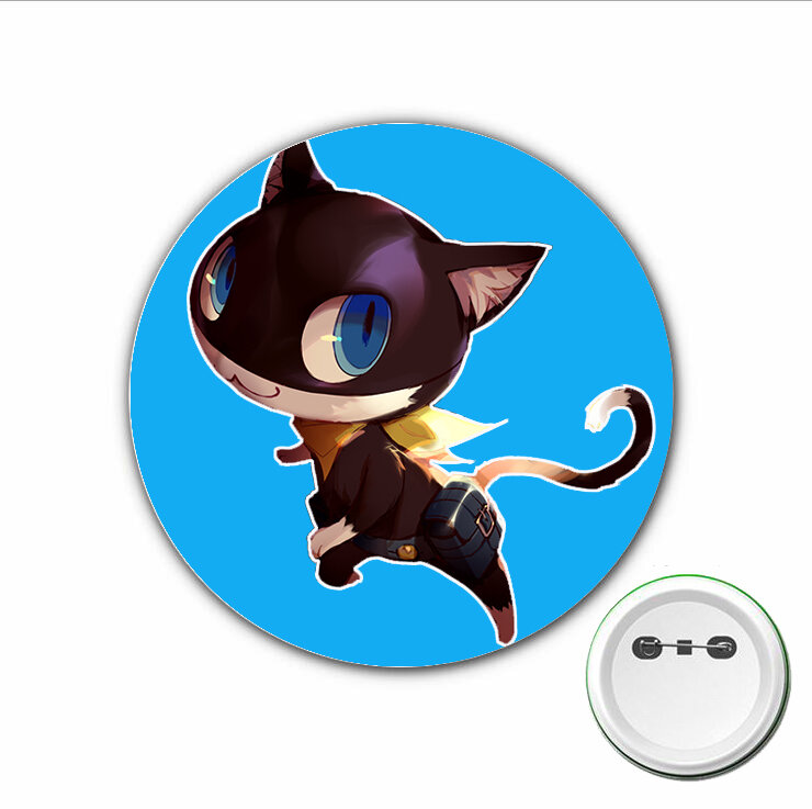 3pcs Game Persona 5 Cosplay Badge Cartoon Broche Pins para Mochilas sacos Emblemas Botão Roupas Acessórios