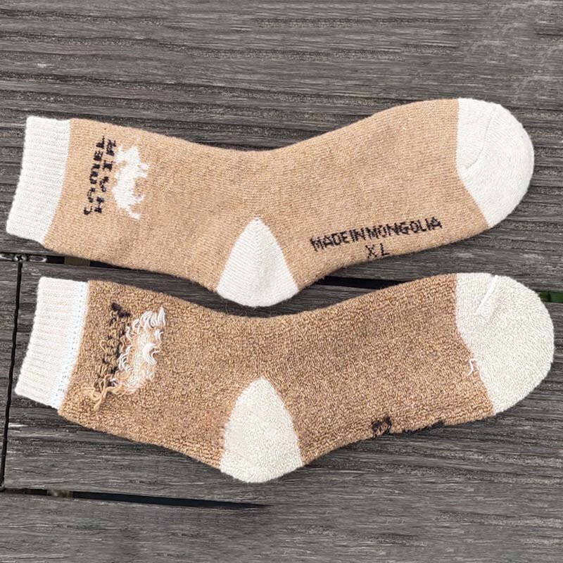 Зимние Утепленные махровые носки, носки из ткани с дезодорирующим камелием, мягкие верблюжьи теплые носки против холода для пары, спортивные носки