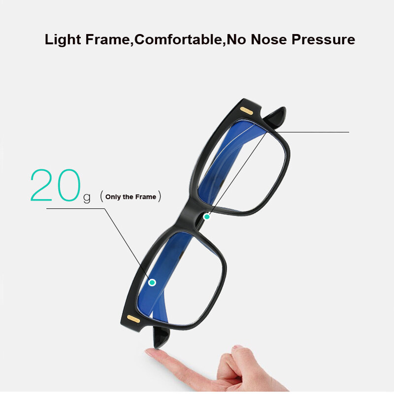 Blue Ray Computer Glasses Men Screen Radiation Eyewear Brand Design Office Gaming Light Goggle occhiali da vista con blocco UV