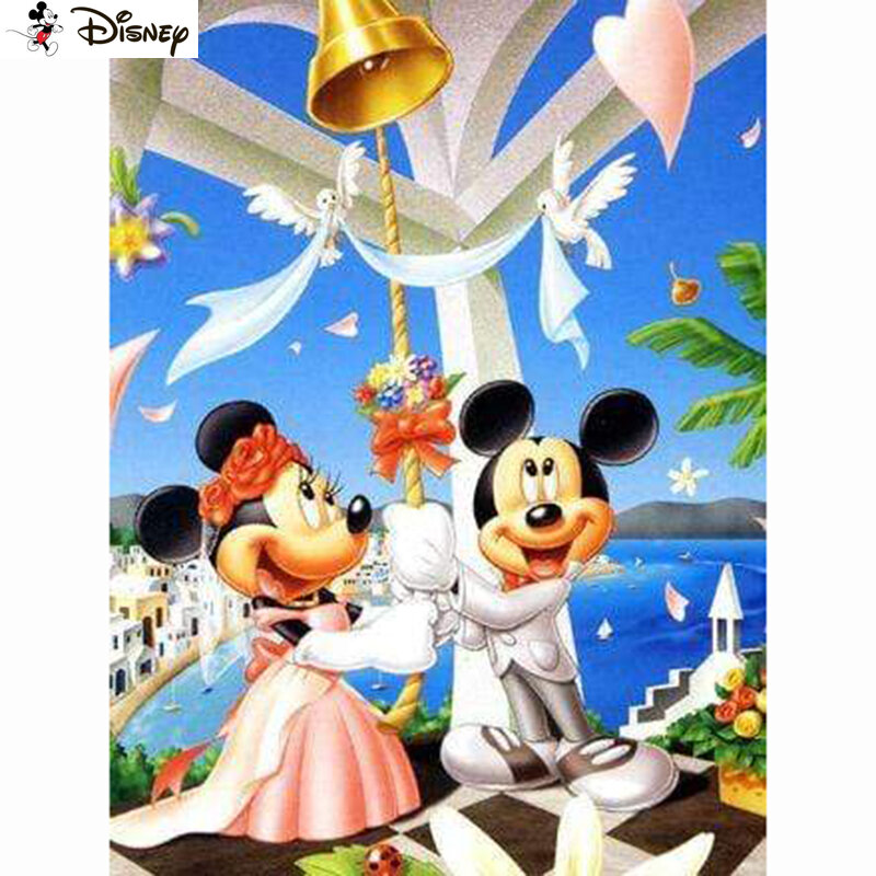 Disney pintura diamante "cartoon mickey mouse" ponto cruz personalizado foto diamante bordado quadrado broca redonda decoração para casa a30550