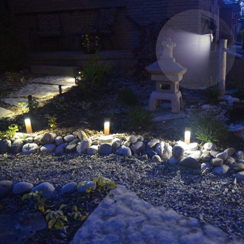 Juego de luces LED de media luna para exteriores, lámparas empotradas de pared para escalera, camino de jardín, resistente al agua IP65, 12V, 30 Uds.