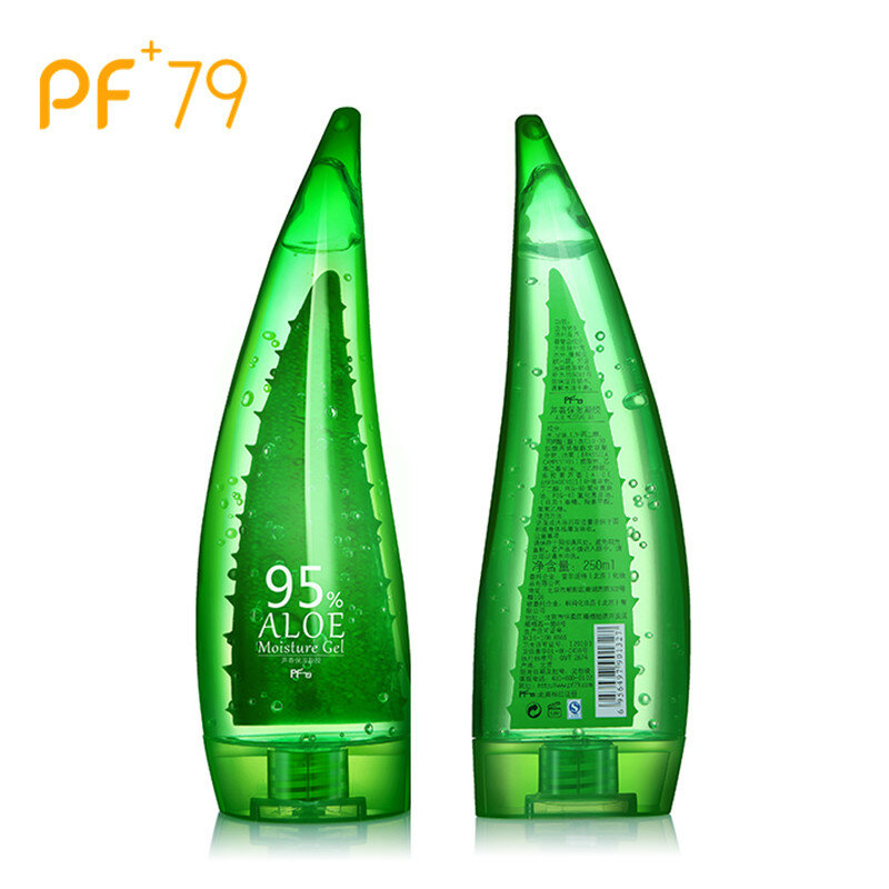 Pf79 100% puro natural aloe gel rugas creme de rosto hidratante anti acne anti-sensível óleo-controle aloe vera protetor solar creme
