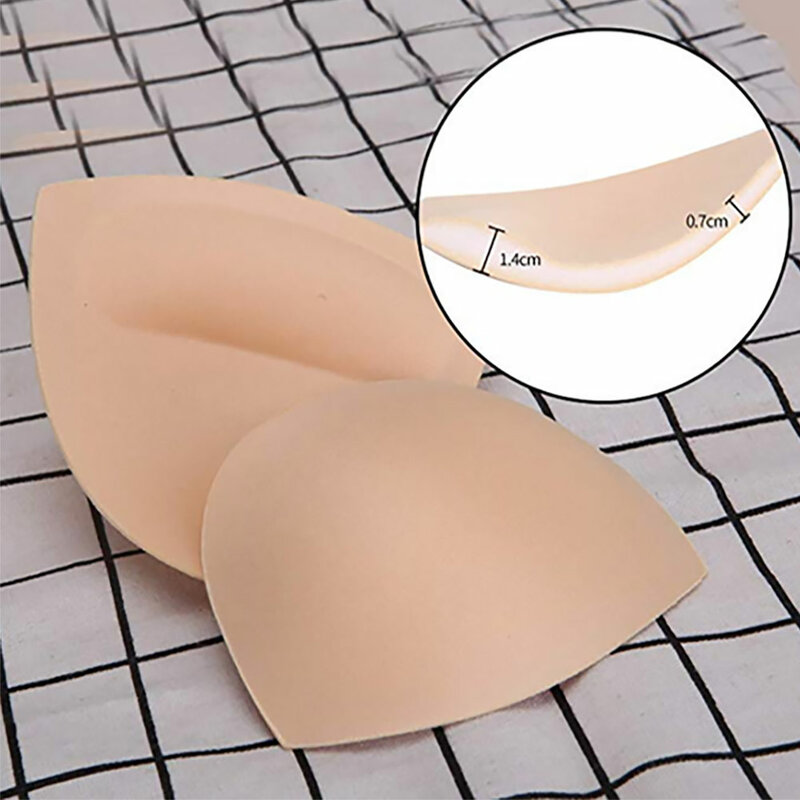 1 para wkładki do stanika kobiet gąbki piankowe wkładki do stanika strój kąpielowy wkładki wkładki z miseczkami na piersi klatki piersiowej naklejki
