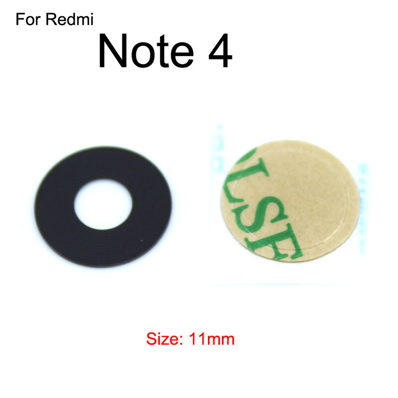 Yuxi achteruitrijcamera glazen lenskap voor xiaomi redmi note 6 pro 6a 5a 5 plus 4x 4a 4 3 s2 y2 reparatieonderdelen