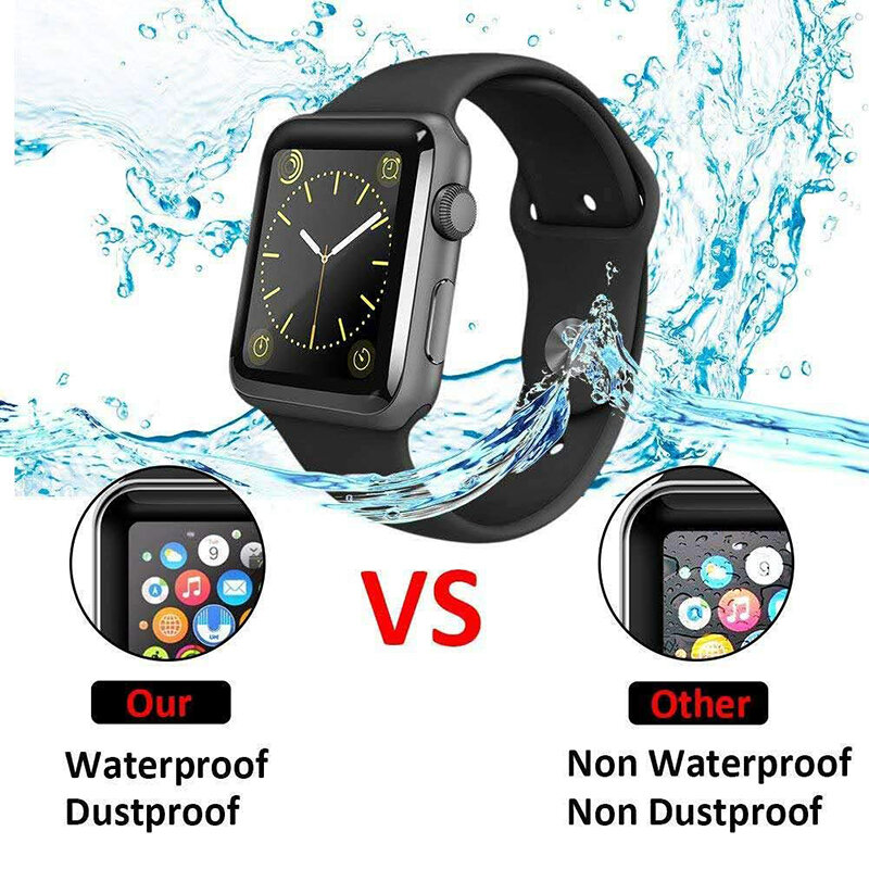 PET + PMMA waterproof screen protector for apple watch 5 4 3 38MM 40MM 44MM 42MM Not Tempered soft glass film for Iwatch 4/5