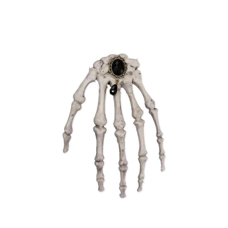 5スタイルハロウィン大頭蓋骨の手の骨ローズフラワーバックルヘアクリップパンクダークスタイルコスプレアニメパーティーヘッドドレスいたずらギフト
