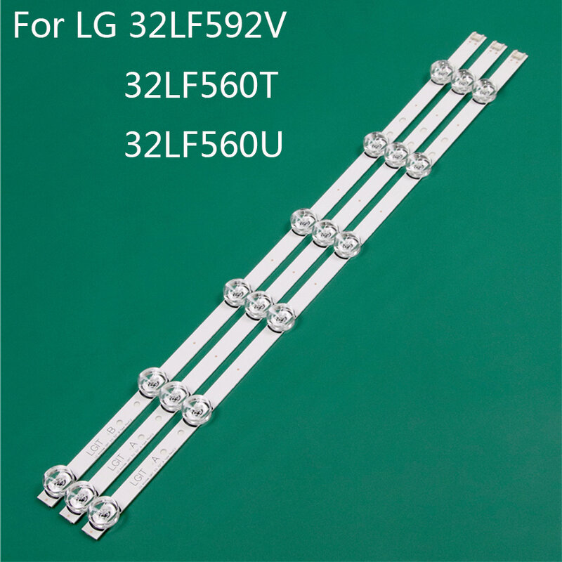 LED TV الإضاءة جزء بديل لـ LG 32LF560U-ZB 32LF560T-TA 32LF592V عمود إضاءة LED شريط إضاءة خلفي خط حاكم DRT3.0 32 ab