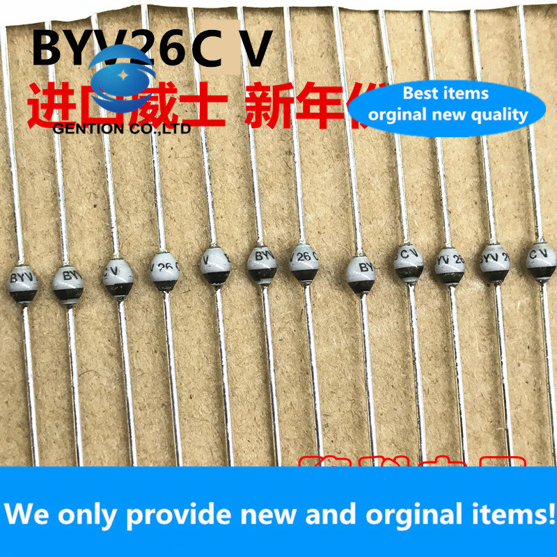 BYV26CV-diodo de cerámica de grano redondo, 10 piezas, 100% nuevo, original, SOD-57, nueva cocina de inducción importada original