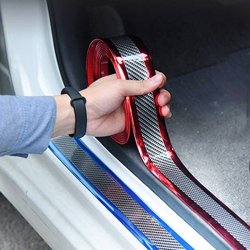 Protetor de carro filme porta do carro borda pára-choques sill protetor adesivos anti-colisão tira à prova de riscos acessórios do carro estilo