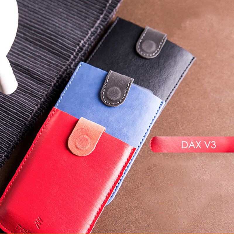 DAX V3 carteira portátil para homens e mulheres, porta-cartões fino, com design puxado, cor gradiente, 5 cartões, bolsa curta, 2022