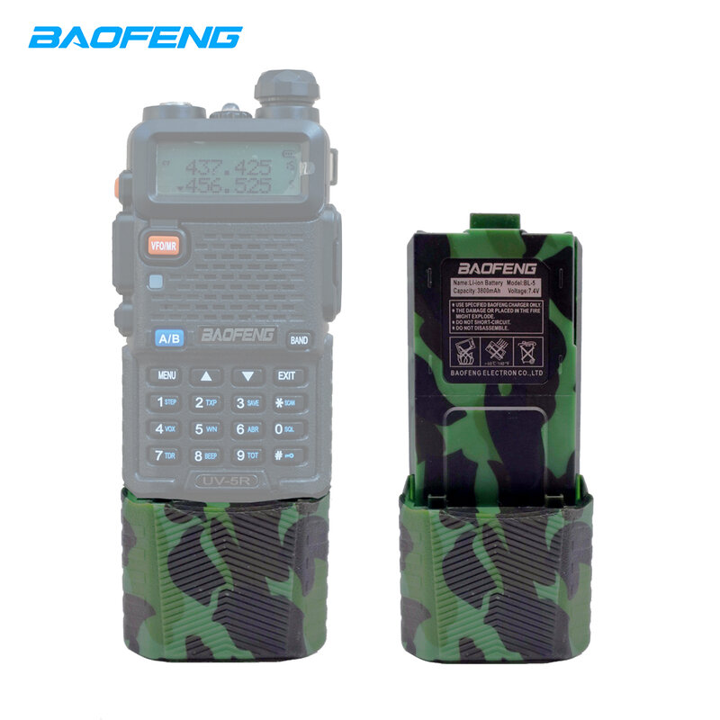 Baofeng-Batería de BL-5 Original, cargador de batería de 3800mAh, Cable USB para UV-5R, uv 5r, uv5r, BF-F8, UV-5RE, 5RB, 5RL, F8 +, UV-5RA