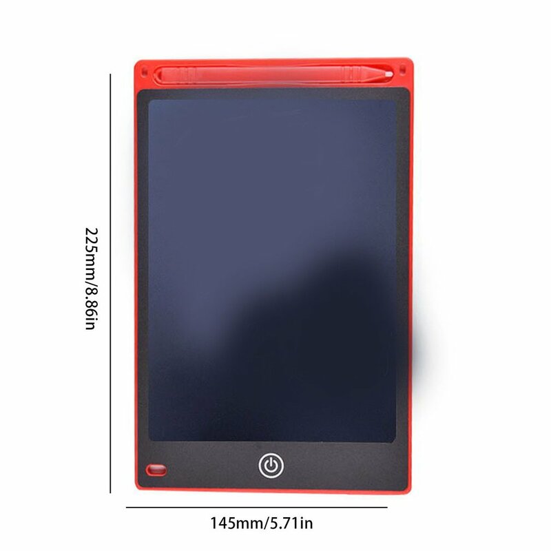 Tableta de escritura LCD inteligente portátil de 8,5 pulgadas, Bloc de notas electrónico, dibujo, gráficos, escritura a mano, tablero con batería de botón CR2020