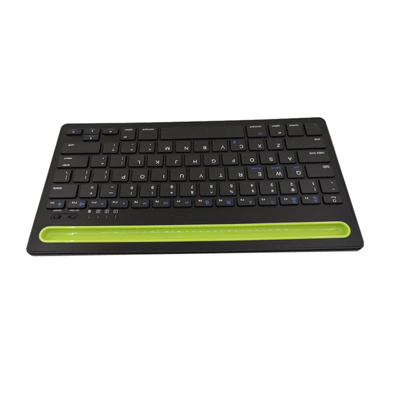 Bluetooth-compatitble Keyboard with Integrated Stand Rechargeable Multi-Device Portable Wireless Keyboard for Tablet Laptop