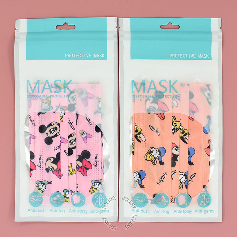 Disney Wegwerp Volwassen Gezichtsmasker Mode Mickey Simpson Cartoon Gezichtsmasker Unisex 3 Laag Beschermende Filter Masker Voor Man Vrouw