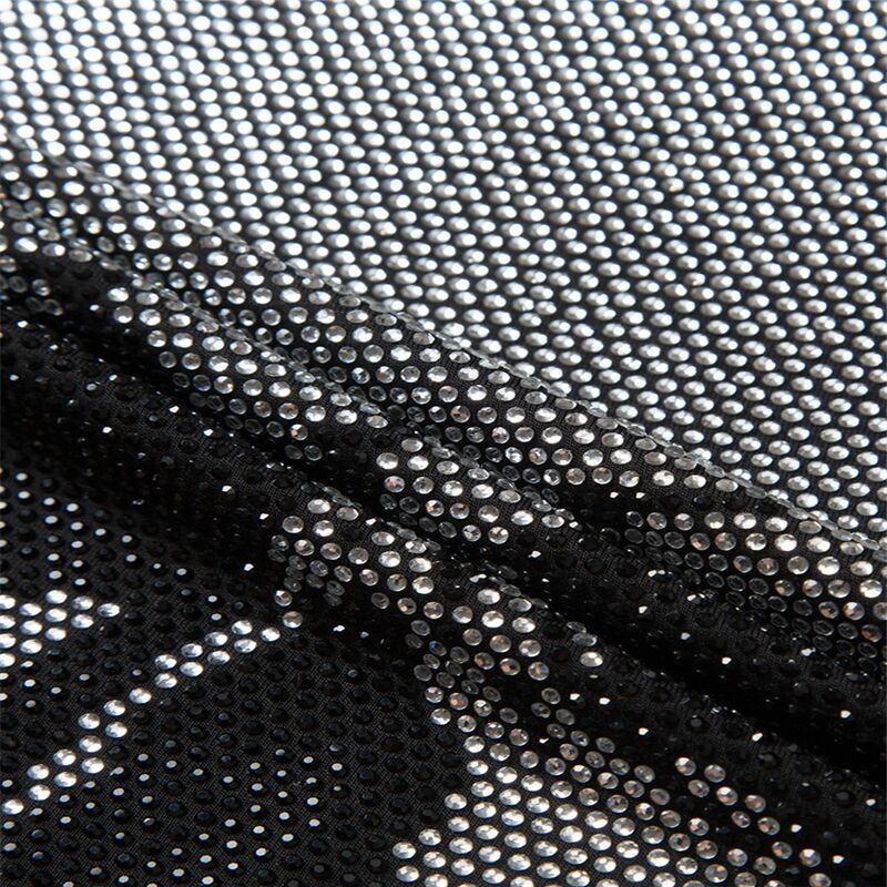 High Quality Rhinestone Spring Men's T-Shirt Popular Personality Hot Diamond Lapel Business Soft Fabric Long Sleeve Style