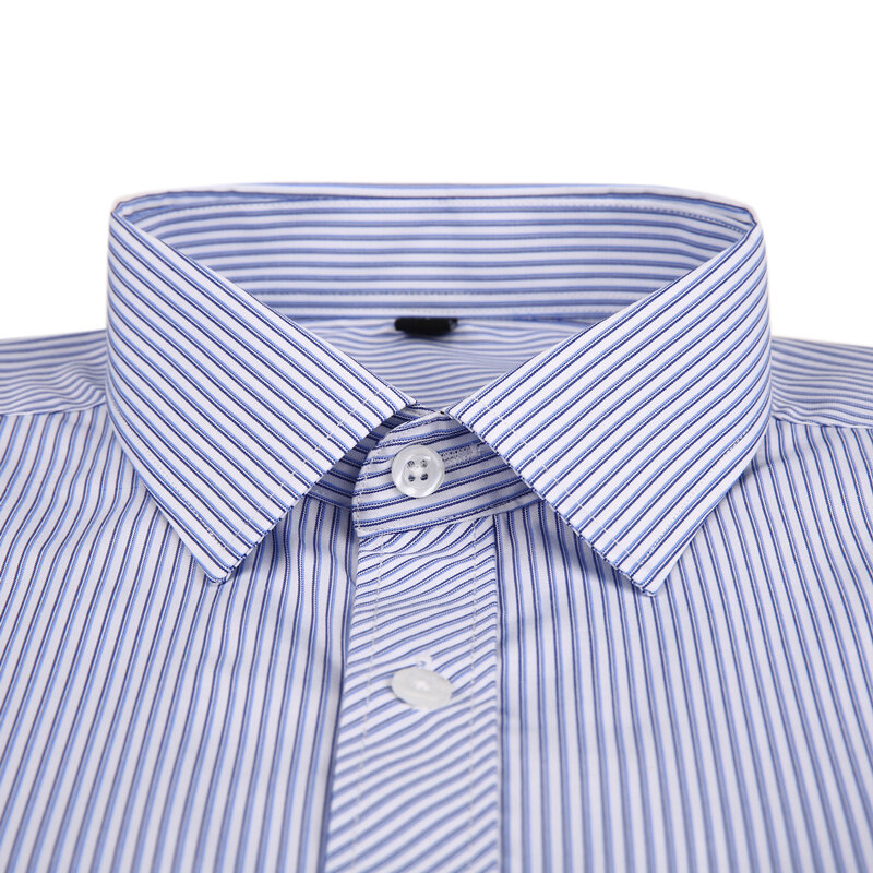 Большие размеры 8XL 7XL 6XL 5XL 4XL приталенная мужская деловая Повседневная рубашка с длинными рукавами Классическая полосатая мужская рубашка