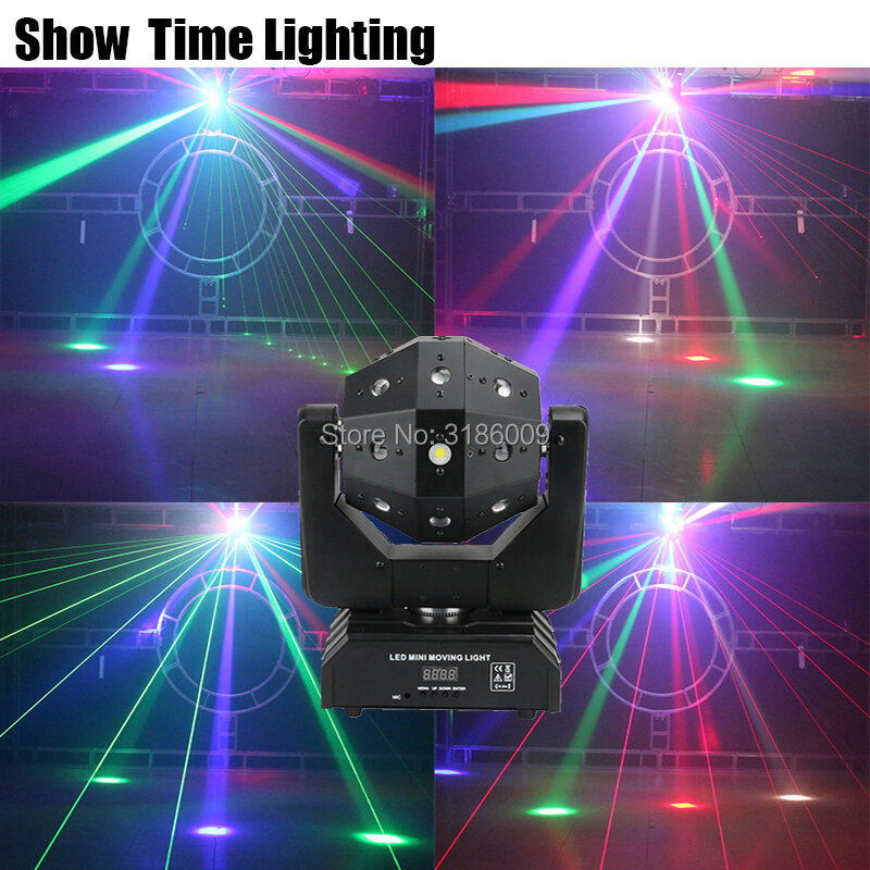 New Arrival Unlimited Rotate Dj Laser Disco Led Strobe 3 IN 1 Moving Head Light Good Effect Use For Party KTV Night Club Bar