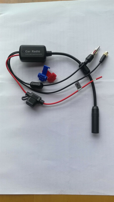 Amplificador de señal de Radio Digital para coche, adaptador de antena estéreo, AM, FM, DAB