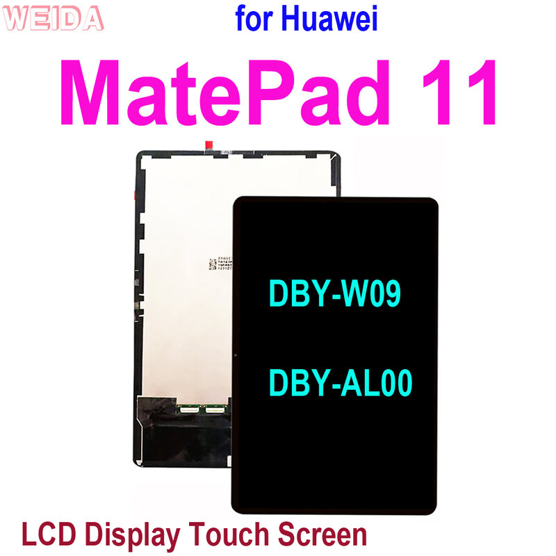 화웨이 메이트패드 11 용 정품 LCD DBY-W09 DBY-AL00, 2021 LCD 디스플레이, 터치 스크린 디지타이저 어셈블리 교체 도구, 10.95 인치