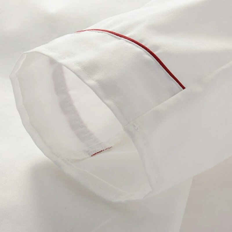 Camiseta de manga corta para hombre con doble botonadura, chef o camarero, uniforme de trabajo, catering.