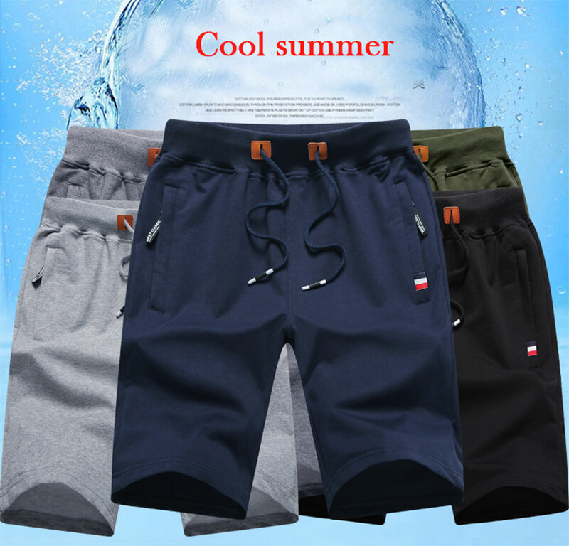 男性の夏のズボン綿2021カジュアル黒男性オム定番ブランド服のビーチショーツ男性