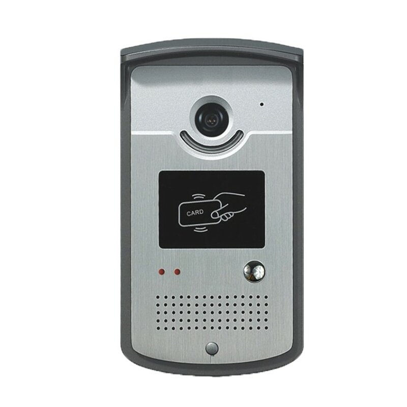 7 "Layar Video Pintu Telepon Bel Pintu Sistem Interkom dengan Kunci Listrik + Remote Control + Catu Daya + Pintu Keluar + Kunci Fob ID