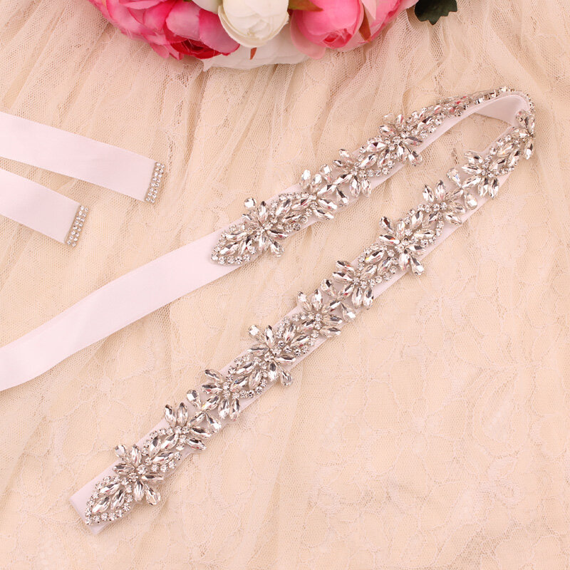 Cinturón de cristal para mujer, accesorios de vestido de novia, cinturón de novia de diamantes, suministros de boda