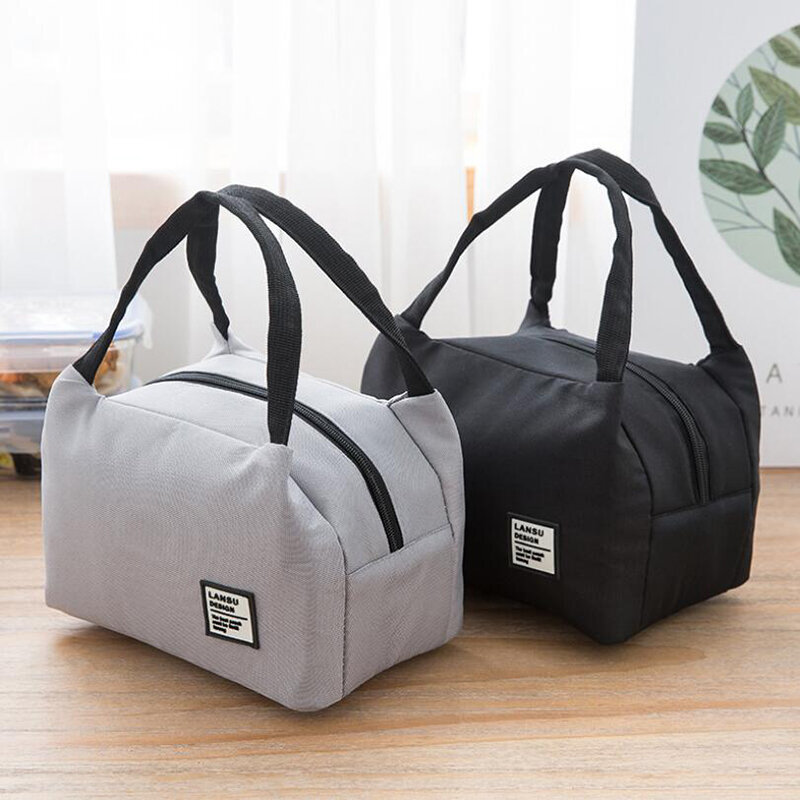 Портативная сумка для обеда, новинка 2020, Термоизолированный Ланч-бокс, сумка-холодильник, Bento, сумка, контейнер для обеда, школьные сумки для хранения еды