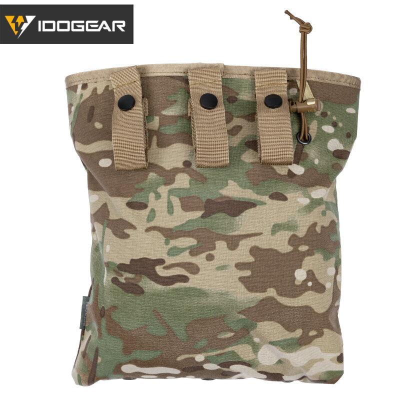 IDOGEAR MOLLE Magazine Dump Pouch Tactical Mag Drop Pouch Recycling Bag Storage Bag 3550