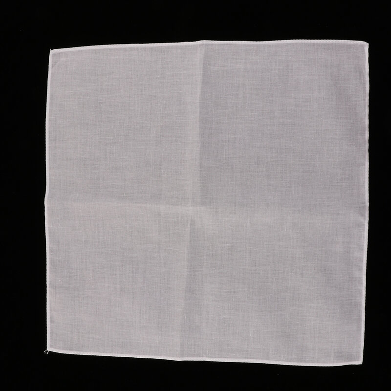 20pcs White blank Handkerchiefs   Cotton Square Soft & Washable Gentle Hanky Children's graffiti Blank handkerchief 28 x 28cm