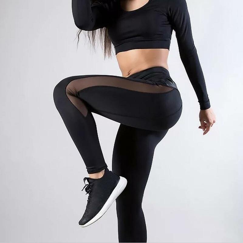 2020 nouvelles femmes pantalons de Yoga pousser jusqu'à Fitness sport Leggings course maille Yoga Leggins sans couture formation pantalon Femme taille haute