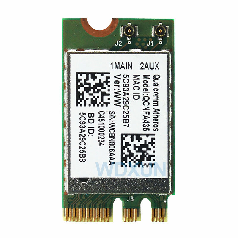 Wireless Adapter Card for QCA9377 QCNFA435  QCNFA 435  802.11AC Bluetooth 4.1 433M 2.4G/5G WIFI WLAN Card