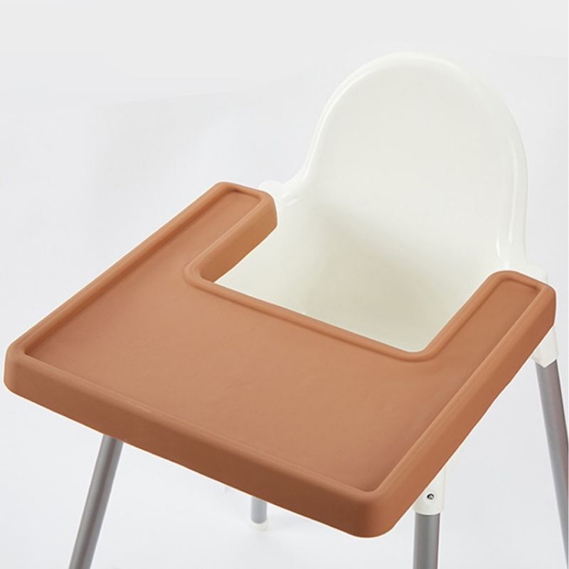 Mesa portátil impermeable para niños y bebés, tapete de mesa de cobertura completa reutilizable, antideslizante, de silicona, Mantel Individual para silla alta