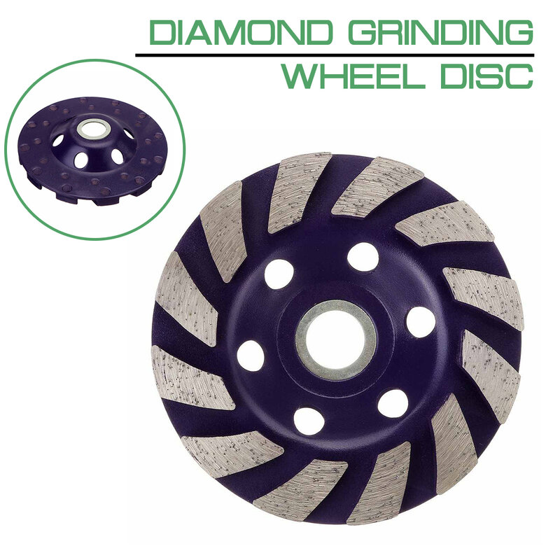 4 "100mm 1 pçs diamante roda de moagem disco tigela forma moagem copo concreto granito pedra cerâmica corte disco peça ferramentas elétricas