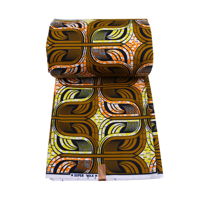 2019 Wax Fabric African Wax Print Fabric Nigeria Veritable Ankara Real Wax 6Yards\set