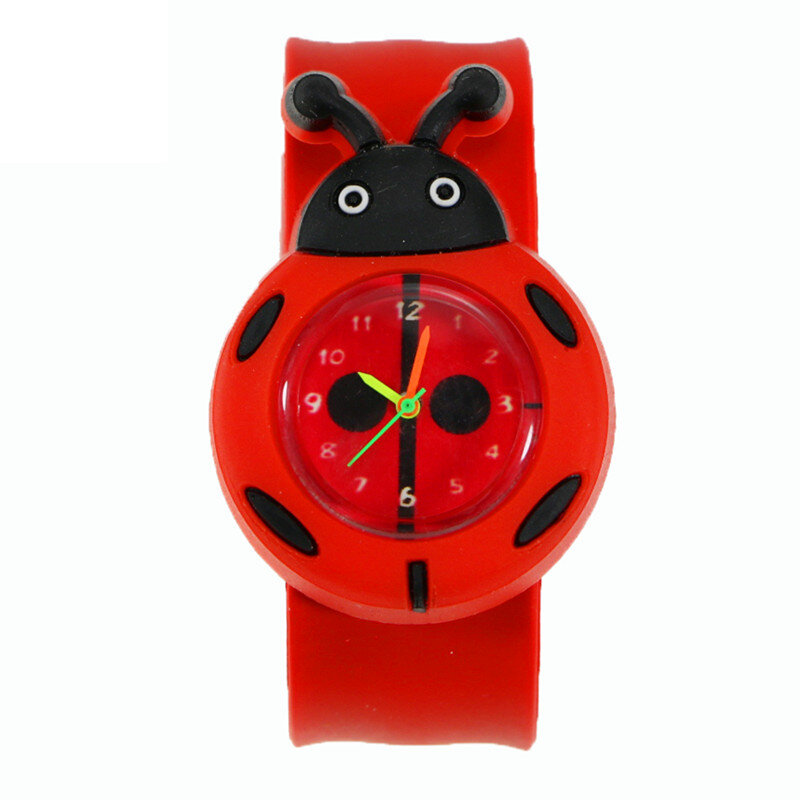 Cartoon Cat Mouse Dog Pink Pig Children's Watch Flapping Sports Quartz Watch for 3-10 Years Old Boys Girls Kids Gift Clock