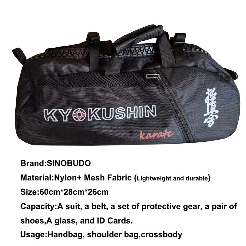 Profesjonalne Kyokushin torba dla Sport treningowy Karate Taekwondo lekki torebka wielofunkcyjna wodoodporne plecaki