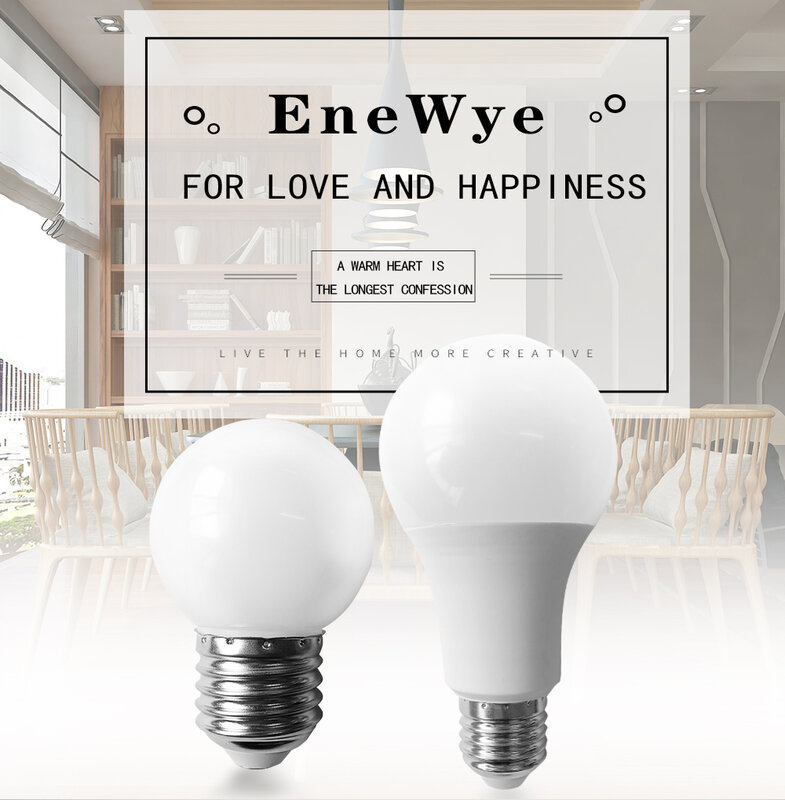 Lámpara LED E27 de 220V, bombillas blancas frías/cálidas SMD2835, iluminación para sala de estar, 3W/6W/9W/12W/15W/18W/21W