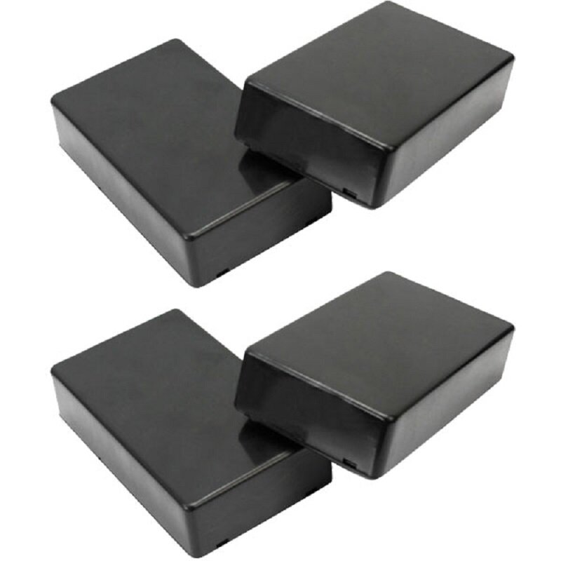Boîte à couvercle étanche en plastique noir pour projet d'instruments électroniques, 100X60X25mm