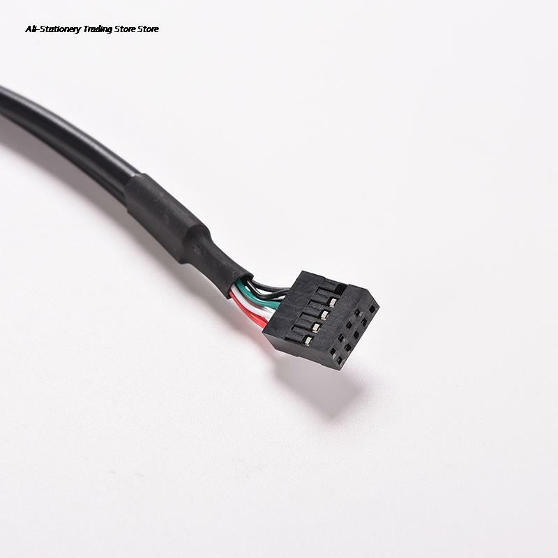 EINE Weibliche zu Interne 9 Pin Header Adapter High Speed 30cm/1FT 2 Dual Port USB PCB Motherboard kabel für PC MainBoard