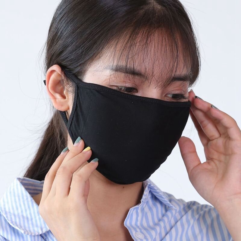 Весенне-Зимняя Маска из хлопка, Пылезащитная дышащая индивидуальная маска PM2.5 для мужчин и женщин, Пылезащитная маска с заушными петлями для лица и рта