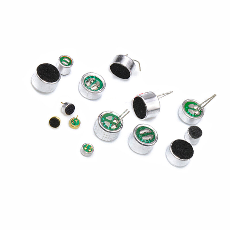 10PCS/LOT 9*7 6*5 6*2.2 4*1.5 4.5*2.2 MM Microphone Electret Microphone with 2 Pin Pick-Up 52DB 6050 9767 4522 4015P 6022