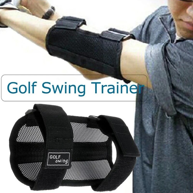 1 sztuk Golf Swing pomoc szkoleniowa orteza stawu łokciowego łuk korektor huśtawka szkolenia prosto praktyka Golf Arm gięcie Alarm trening swingu golfowego