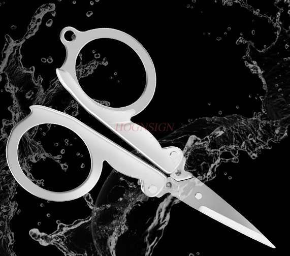 Składane nożyczki podróżne wygodne nożyczki przenośne składane nożyczki wędkarskie nożyczki Mini nożyczki