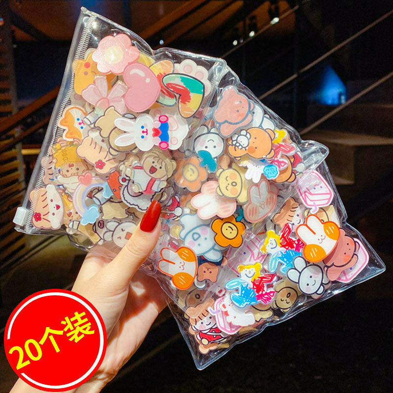 20pcs Acrylic Animal Cartoon Brooch Girls Boy Kids Women Badges Lapel Pin Brooches On Clothes Bag Jewelry Accessories Set